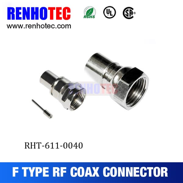 Newest F Plug RF Connector Electrical Coaxial Auto Terminal